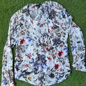Carole Little Women’s floral long-sleeve blouse